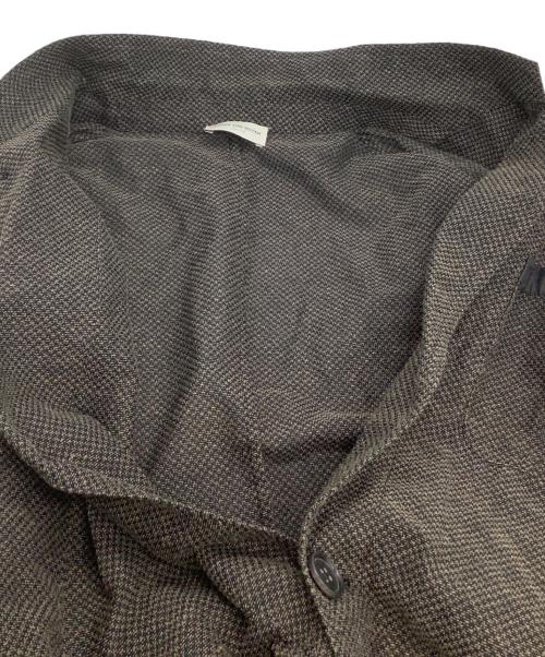 DRIES VAN NOTEN（ドリスヴァンノッテン）DRIES VAN NOTEN (ドリスヴァンノッテン) リネン混テーラードジャケット カーキ サイズ:44の古着・服飾アイテム