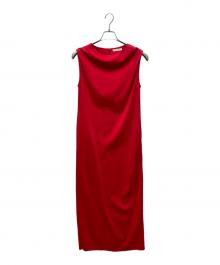 Loungedress（ラウンジドレス）の古着「ポンチタックワンピース」｜レッド