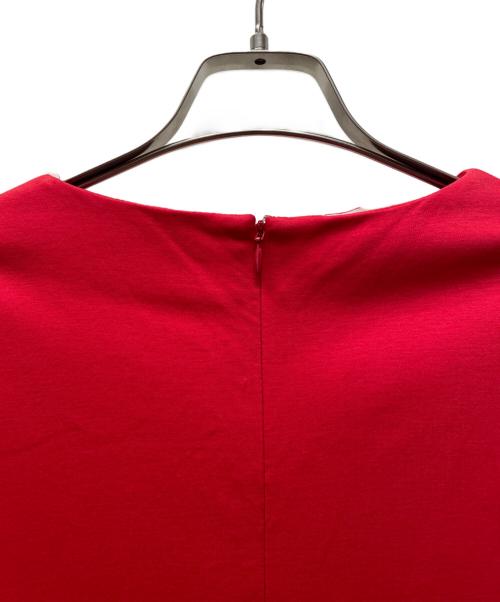 Loungedress（ラウンジドレス）Loungedress (ラウンジドレス) ポンチタックワンピース レッド サイズ:FREEの古着・服飾アイテム