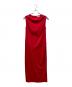 Loungedress（ラウンジドレス）の古着「ポンチタックワンピース」｜レッド