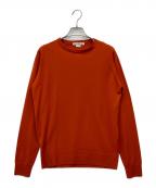 JOHN SMEDLEYジョンスメドレー）の古着「メリノウールニット」｜オレンジ