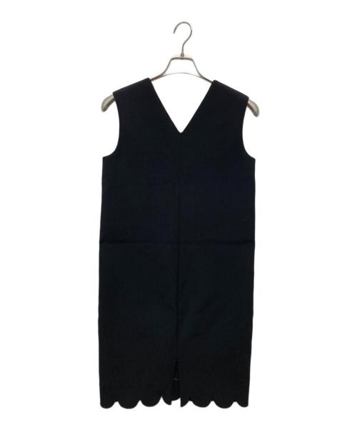 YOKO CHAN（ヨーコチャン）YOKO CHAN (ヨーコチャン) スカラップヘムワンピース ブラック サイズ:XSの古着・服飾アイテム