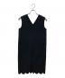 YOKO CHAN (ヨーコチャン) スカラップヘムワンピース ブラック サイズ:XS：8000円