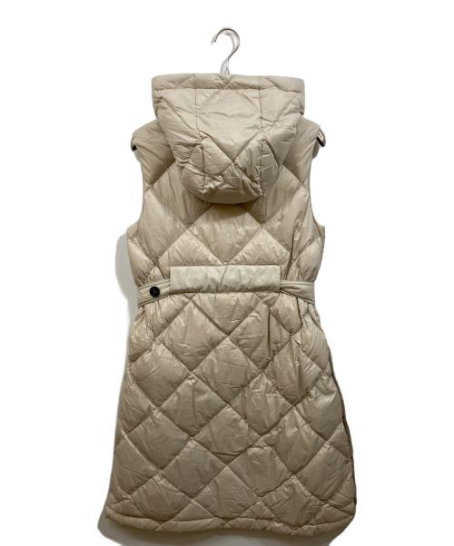 Max Mara The Cube（マックスマーラ ザ キューブ）Max Mara The Cube (マックスマーラ ザ キューブ) テクニカルロングダウンベスト ベージュ サイズ:34の古着・服飾アイテム