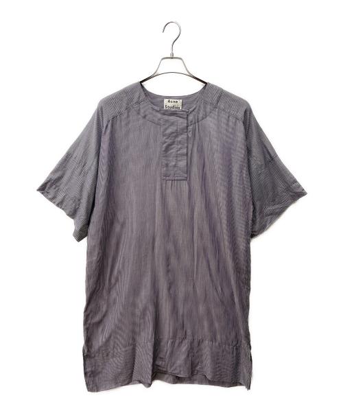 Acne studios（アクネ ストゥディオズ）ACNE STUDIOS (アクネ ストゥディオズ) ストライプワンピース ネイビー サイズ:36の古着・服飾アイテム