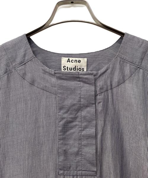 Acne studios（アクネ ストゥディオズ）ACNE STUDIOS (アクネ ストゥディオズ) ストライプワンピース ネイビー サイズ:36の古着・服飾アイテム