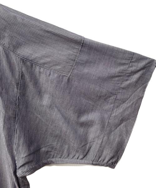 Acne studios（アクネ ストゥディオズ）ACNE STUDIOS (アクネ ストゥディオズ) ストライプワンピース ネイビー サイズ:36の古着・服飾アイテム
