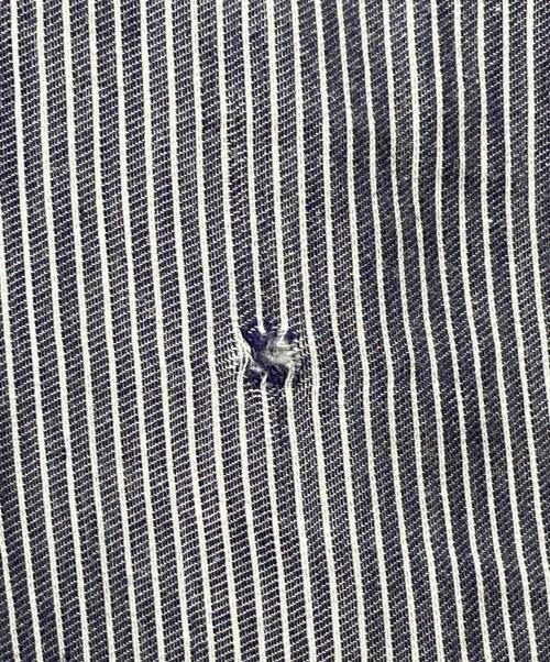 Acne studios（アクネ ストゥディオズ）ACNE STUDIOS (アクネ ストゥディオズ) ストライプワンピース ネイビー サイズ:36の古着・服飾アイテム