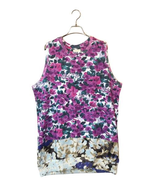 DRIES VAN NOTEN（ドリスヴァンノッテン）DRIES VAN NOTEN (ドリスヴァンノッテン) ノースリーブロングスウェット パープル サイズ:Smallの古着・服飾アイテム