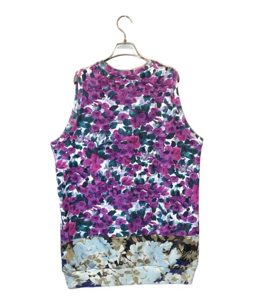 DRIES VAN NOTEN（ドリスヴァンノッテン）DRIES VAN NOTEN (ドリスヴァンノッテン) ノースリーブロングスウェット パープル サイズ:Smallの古着・服飾アイテム