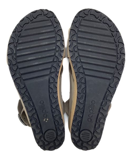 papillio（パピリオ）papillio (パピリオ) サンダル ベージュ サイズ:24の古着・服飾アイテム