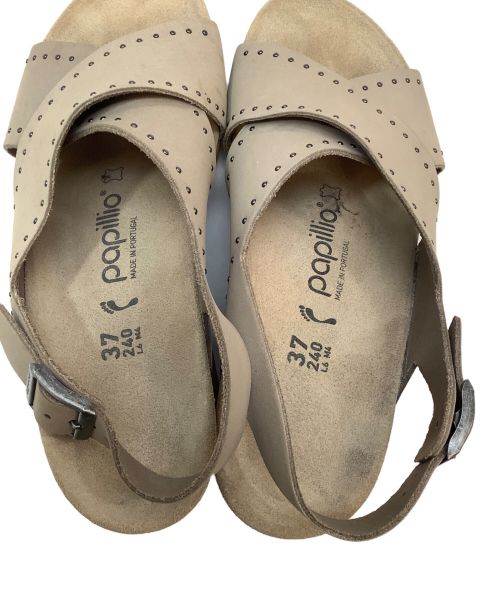 papillio（パピリオ）papillio (パピリオ) サンダル ベージュ サイズ:24の古着・服飾アイテム