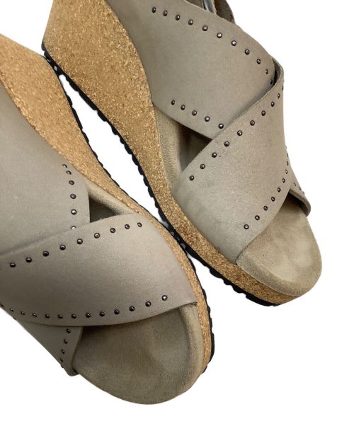 papillio（パピリオ）papillio (パピリオ) サンダル ベージュ サイズ:24の古着・服飾アイテム