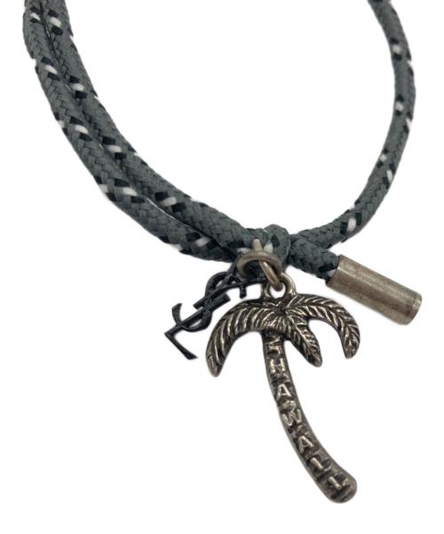 Yves Saint Laurent（イヴサンローラン）Yves Saint Laurent (イヴサンローラン) パームツリーブレスレット グレーの古着・服飾アイテム