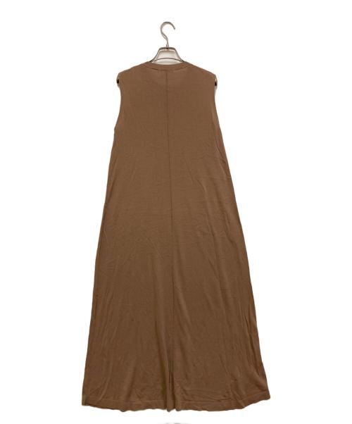 Whim Gazette（ウィムガゼット）Whim Gazette (ウィムガゼット) ニットノースリフレアワンピース ブラウン サイズ:SIZE Freeの古着・服飾アイテム