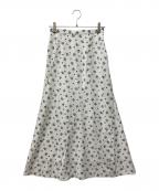 SLOBE IENAスローブ イエナ）の古着「フラワードットスカート」｜ホワイト