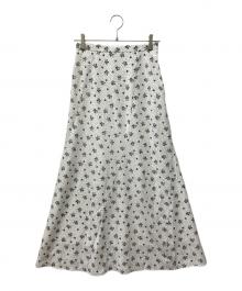 SLOBE IENA（スローブ イエナ）の古着「フラワードットスカート」｜ホワイト