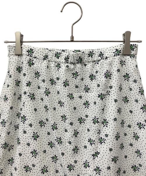 SLOBE IENA（スローブ イエナ）SLOBE IENA (スローブ イエナ) フラワードットスカート ホワイト サイズ:38の古着・服飾アイテム