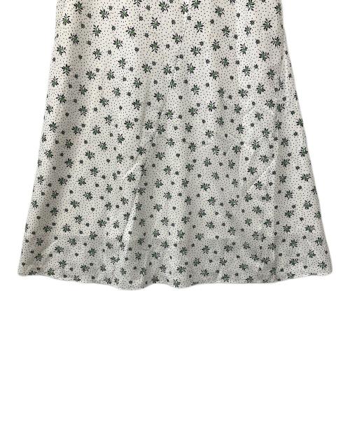SLOBE IENA（スローブ イエナ）SLOBE IENA (スローブ イエナ) フラワードットスカート ホワイト サイズ:38の古着・服飾アイテム