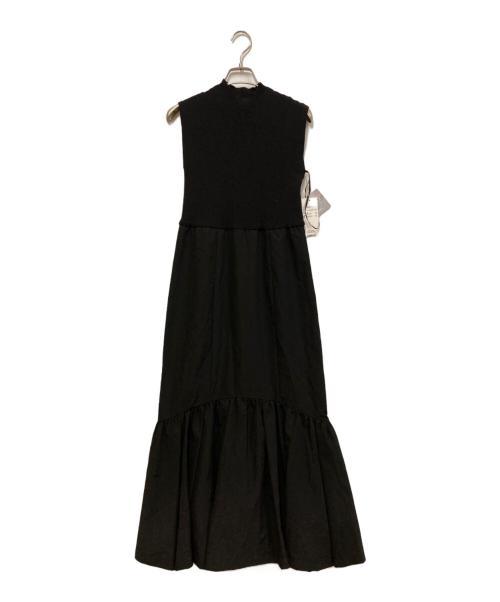 emmi atelier（エミアトリエ）emmi atelier (エミアトリエ) ニットドッキングティアードワンピース ブラック サイズ:SIZE 1 未使用品の古着・服飾アイテム
