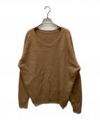 Spick and Spanスピック＆スパン）の古着「2WAYフォックスシルクニット」｜ブラウン