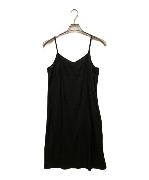 FRAY ID（フレイ アイディー）FRAY ID (フレイ アイディー) ウエストシャーリングフラワープリントワンピース ブラック サイズ:SIZE 1の古着・服飾アイテム