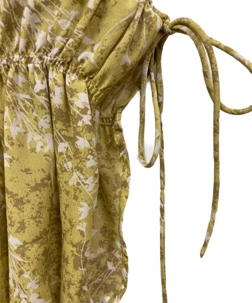 FRAY ID（フレイ アイディー）FRAY ID (フレイ アイディー) ブーケプリントワンピース イエロー サイズ:SIZE 1の古着・服飾アイテム