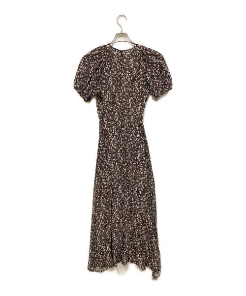 FRAY ID（フレイ アイディー）FRAY ID (フレイ アイディー) ビスコースプリントカシュクールワンピース ブラック サイズ:SIZE 0の古着・服飾アイテム