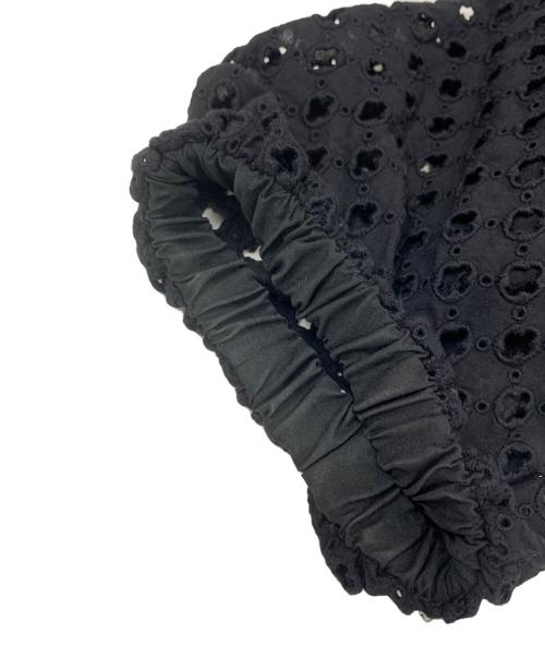 JILL STUART（ジルスチュアート）JILL STUART (ジルスチュアート) コットンローンエンブロイダリーワンピース ブラック サイズ:2の古着・服飾アイテム