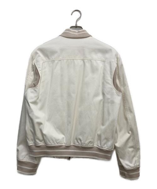 TOM FORD（トムフォード）TOM FORD (トムフォード) ブルゾン ホワイト×ベージュ サイズ:Lの古着・服飾アイテム