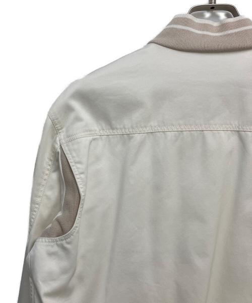 TOM FORD（トムフォード）TOM FORD (トムフォード) ブルゾン ホワイト×ベージュ サイズ:Lの古着・服飾アイテム