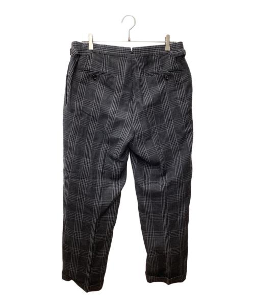 TOM FORD（トムフォード）TOM FORD (トムフォード) グレンチェックスラックス グレー×ブラック サイズ:56の古着・服飾アイテム