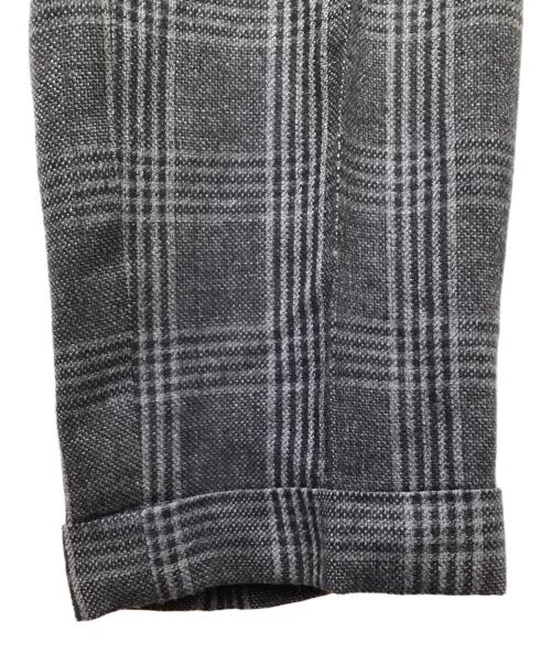 TOM FORD（トムフォード）TOM FORD (トムフォード) グレンチェックスラックス グレー×ブラック サイズ:56の古着・服飾アイテム