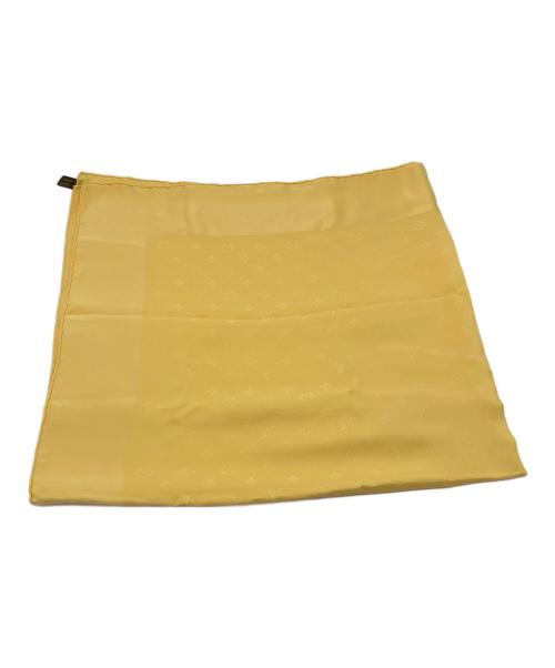 LOUIS VUITTON（ルイ ヴィトン）LOUIS VUITTON (ルイ ヴィトン) モノグラムシルクスカーフ イエローの古着・服飾アイテム