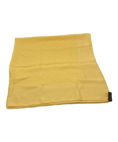 LOUIS VUITTON（ルイ ヴィトン）LOUIS VUITTON (ルイ ヴィトン) モノグラムシルクスカーフ イエローの古着・服飾アイテム