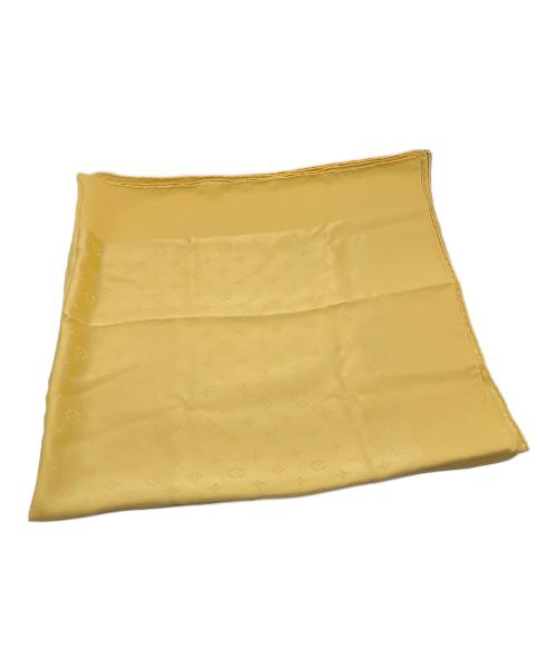 LOUIS VUITTON（ルイ ヴィトン）LOUIS VUITTON (ルイ ヴィトン) モノグラムシルクスカーフ イエローの古着・服飾アイテム