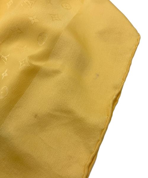 LOUIS VUITTON（ルイ ヴィトン）LOUIS VUITTON (ルイ ヴィトン) モノグラムシルクスカーフ イエローの古着・服飾アイテム
