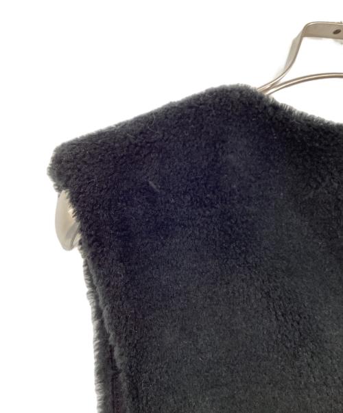 ENFOLD（エンフォルド）ENFOLD (エンフォルド) ルーズシルエットボアベスト ブラック サイズ:38の古着・服飾アイテム