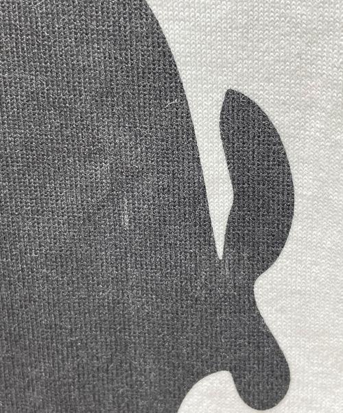 JUNYA WATANABE MAN（ジュンヤワタナベマン）JUNYA WATANABE MAN (ジュンヤワタナベマン) PIGS AND CHICKENS TEE ホワイト×ブラック サイズ:Mの古着・服飾アイテム
