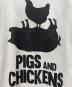 中古・古着 JUNYA WATANABE MAN (ジュンヤワタナベマン) PIGS AND CHICKENS TEE ホワイト×ブラック サイズ:M：6000円