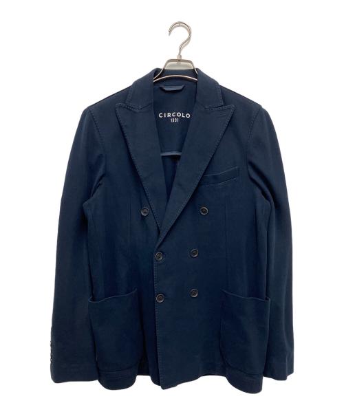CIRCOLO 1901（チルコロ1901）Circolo 1901 (チルコロ1901) ダブルジャケット ネイビー サイズ:48の古着・服飾アイテム