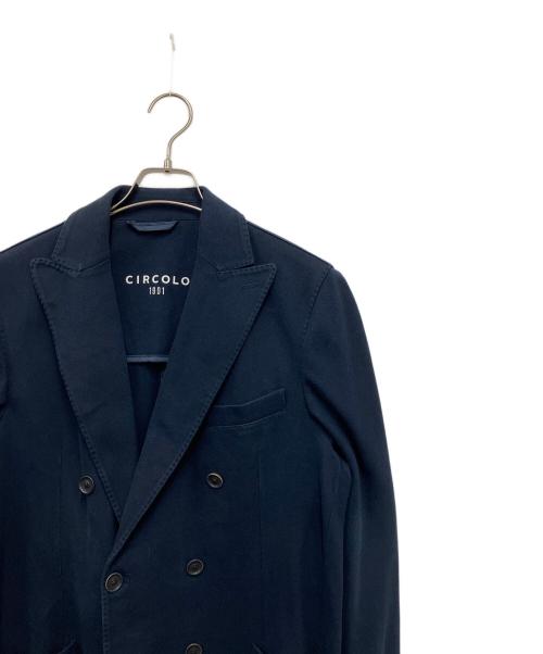 CIRCOLO 1901（チルコロ1901）Circolo 1901 (チルコロ1901) ダブルジャケット ネイビー サイズ:48の古着・服飾アイテム