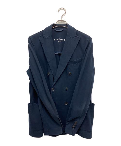 CIRCOLO 1901（チルコロ1901）Circolo 1901 (チルコロ1901) ダブルジャケット ネイビー サイズ:48の古着・服飾アイテム
