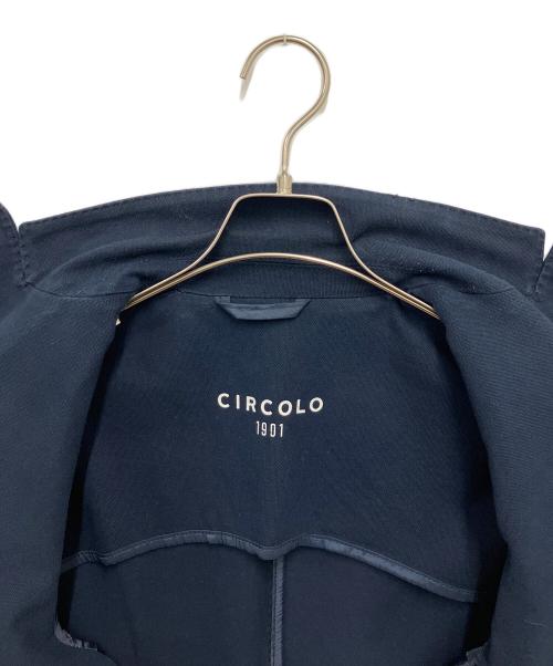 CIRCOLO 1901（チルコロ1901）Circolo 1901 (チルコロ1901) ダブルジャケット ネイビー サイズ:48の古着・服飾アイテム