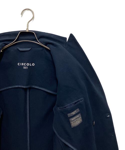 CIRCOLO 1901（チルコロ1901）Circolo 1901 (チルコロ1901) ダブルジャケット ネイビー サイズ:48の古着・服飾アイテム