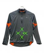NIKE×sound sportsナイキ×サウンドスポーツ）の古着「ハーフジップカットソー」｜グレー