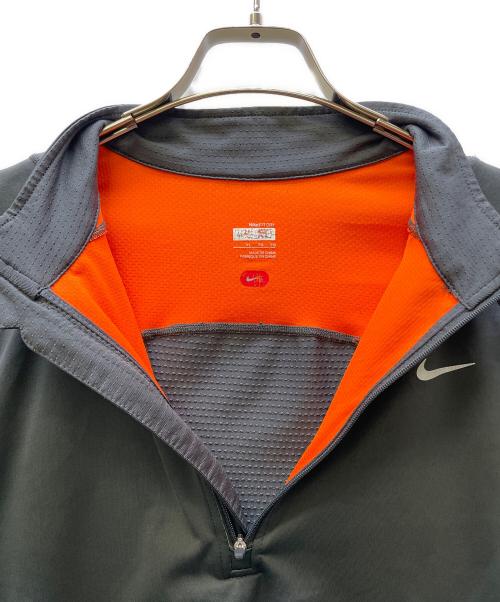 NIKE（ナイキ）NIKE (ナイキ) sound sports (サウンドスポーツ) ハーフジップカットソー グレー サイズ:XLの古着・服飾アイテム