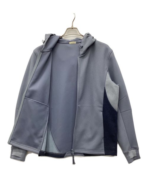 XLIM（エクスリム）XLIM (エクスリム) フーディー ジップアップパーカー ブルー サイズ:1の古着・服飾アイテム