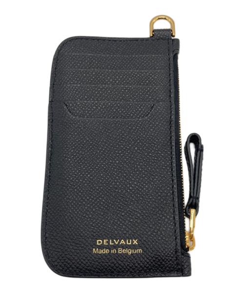 DELVAUX（デルヴォー）DELVAUX (デルヴォー) ヴァガボンド ジップド カードホルダー ブラックの古着・服飾アイテム