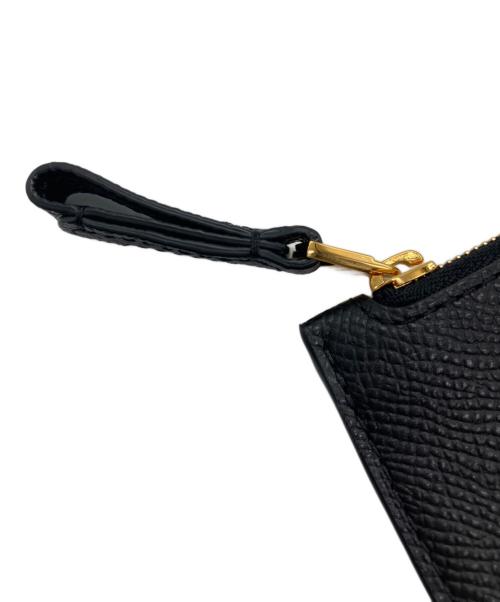 DELVAUX（デルヴォー）DELVAUX (デルヴォー) ヴァガボンド ジップド カードホルダー ブラックの古着・服飾アイテム